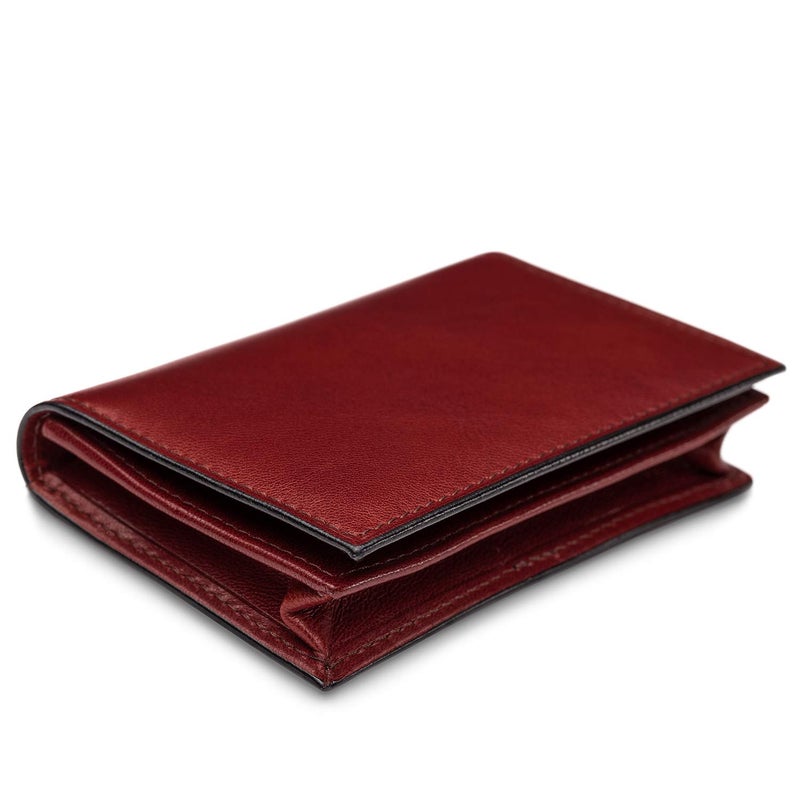 Bosca Men's Wallet, Old Leather Full Gusset 2-Pocket Card Case Wallet with I.D. Window, Dark Brown - Image 3